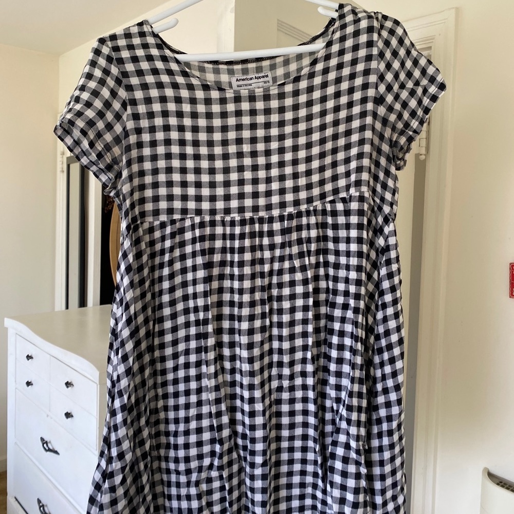 American apparel checkered top